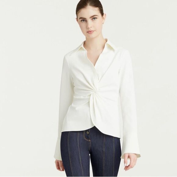 L'Academie Tops - NWT L'Academie The Amarine Top in White